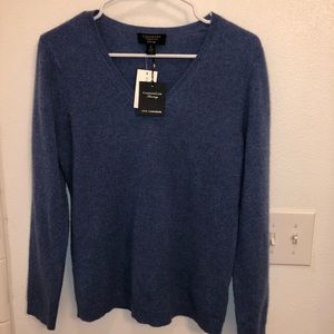 Charter Club Blue Cashmere Sweater